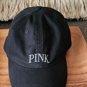 Victoria's Secret Black PINK Logo Hat